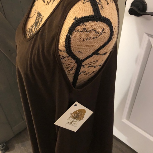 Missy Robertson Brown Tank Sleeveless Pullover Top size L - Picture 4 of 5